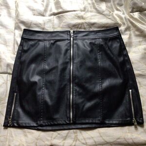 Leather Mini Skirt